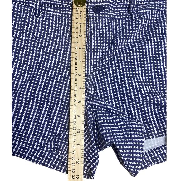 Gap Women's Navy Gingham Shorts - Size 8 - Classic Fit, Tailored Style - Picture 5 of 7